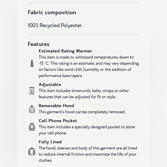 Tentree Cloud Shell Long Puffer Winter Jacket - Picture 8 of 8